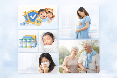 ผู้ปกครองพาเด็กมารับคำแนะนำวัคซีนในคลินิกเด็ก