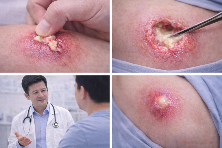 เหมาะกับผู้ที่มีฝีบวมแดงเจ็บมาก หนองไหล หรือแผลติดเชื้อ