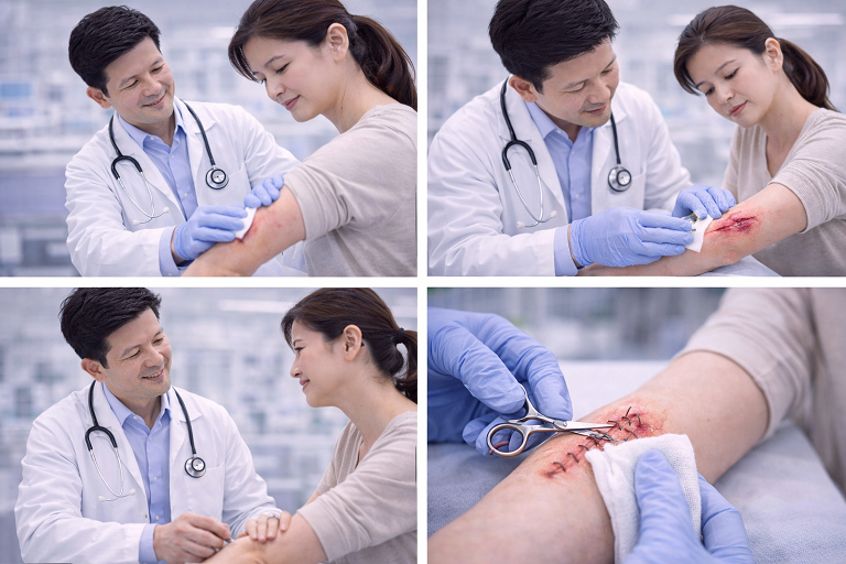 มาตรฐานปลอดเชื้อและการดูแลแผลโดยทีมแพทย์