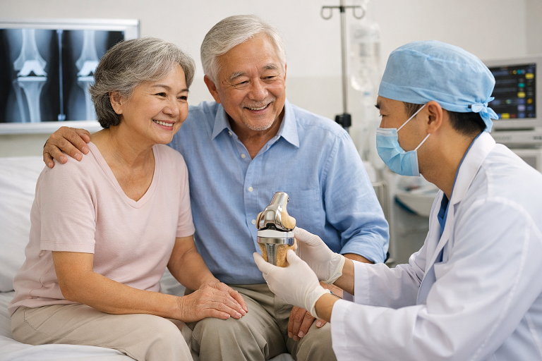 ผู้สูงอายุมีอาการปวดเข่า เดินลำบาก