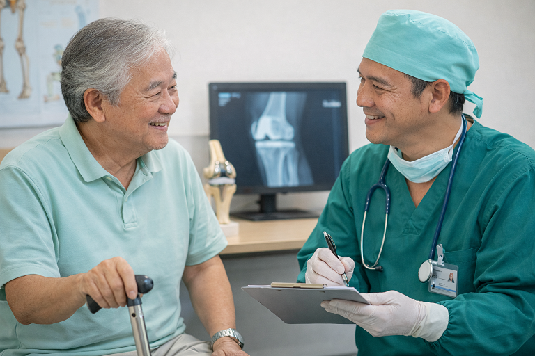 ผู้สูงอายุคุณภาพชีวิตดีขึ้นหลังรับการดูแลข้อเข่า