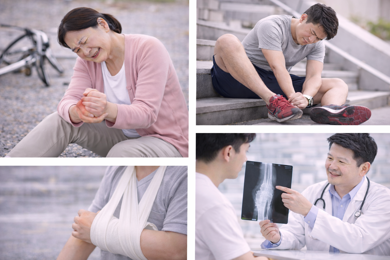 ผู้ป่วยอุบัติเหตุเล็ก หกล้ม กระแทก เข้ารับการตรวจประเมินอาการในโรงพยาบาล